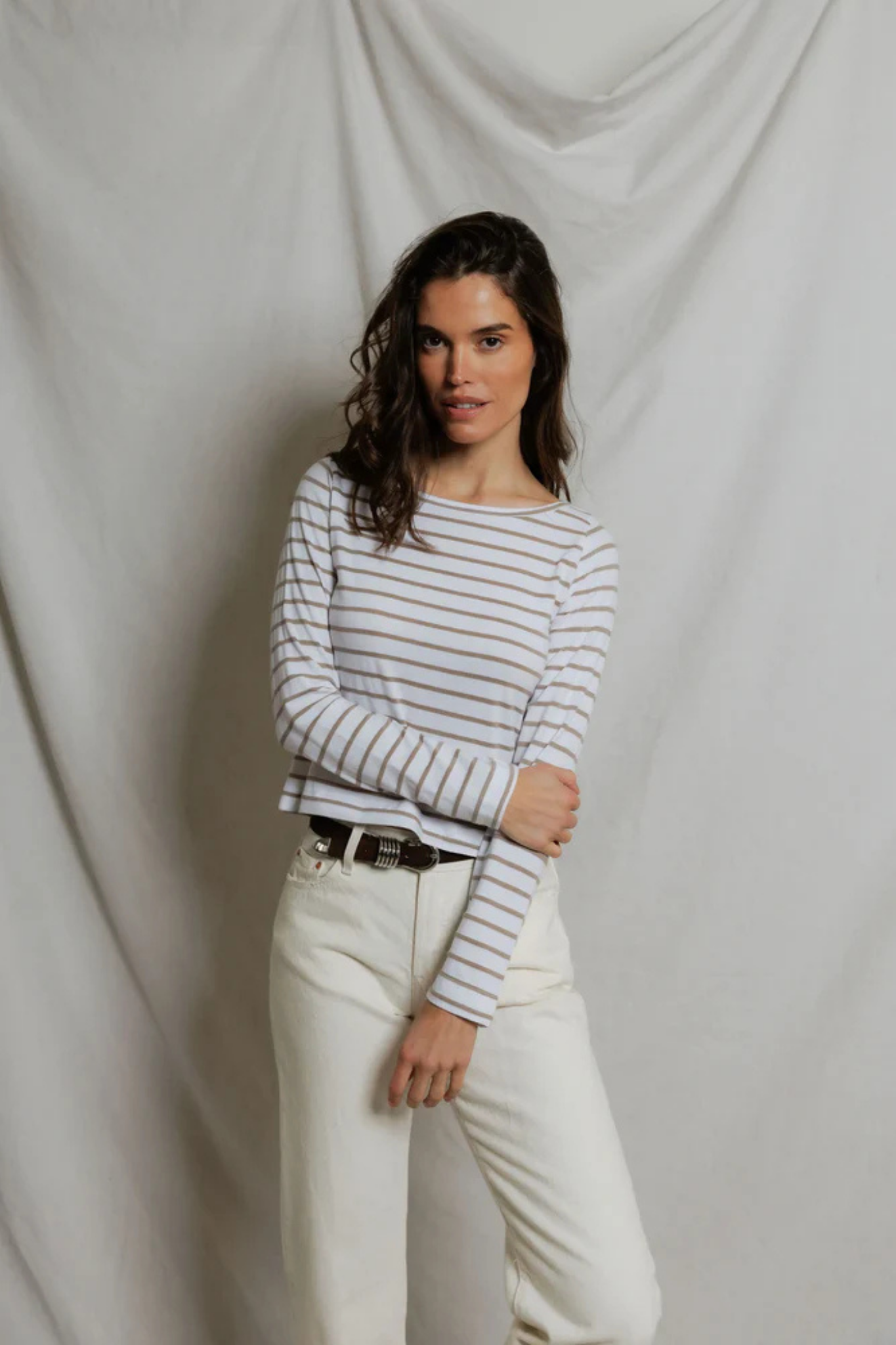 Parker Driftwood Stripe Top
