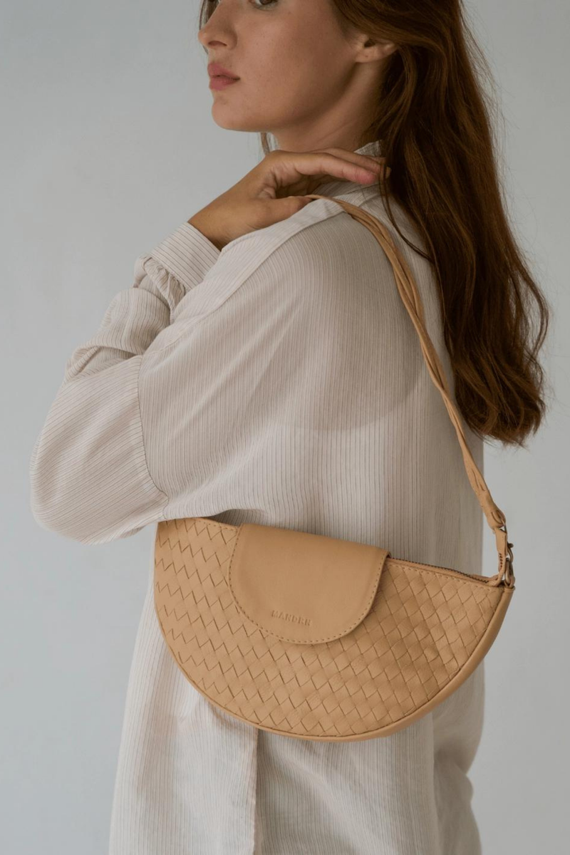 Naomi Woven Bag - Sand