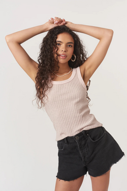 Cooper Cameo Rose Rib Tank