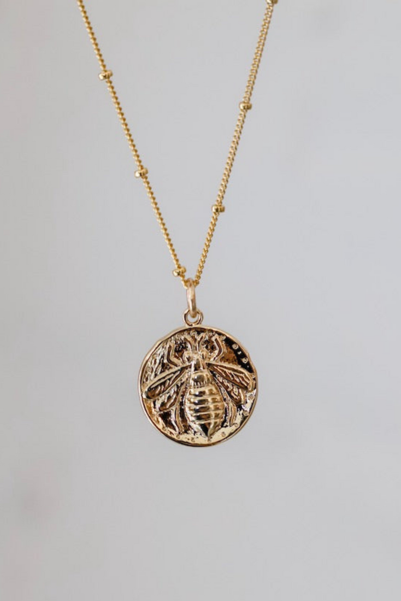 Bee Medallion Necklace