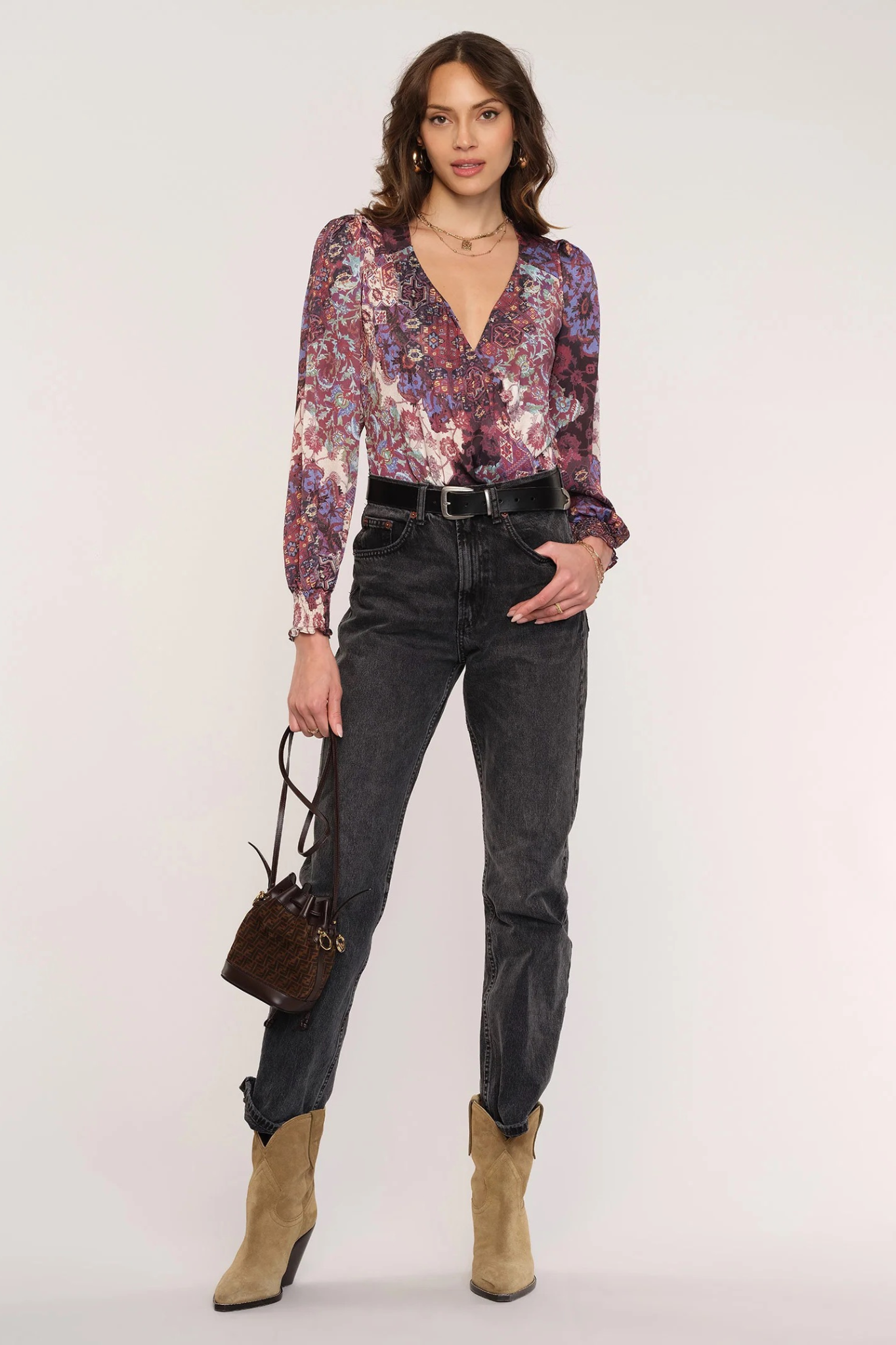 Inez Brocade Bodysuit