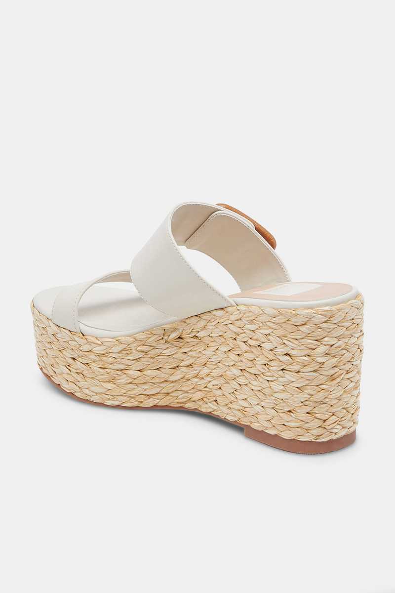 Thorin Ivory Leather Wedge