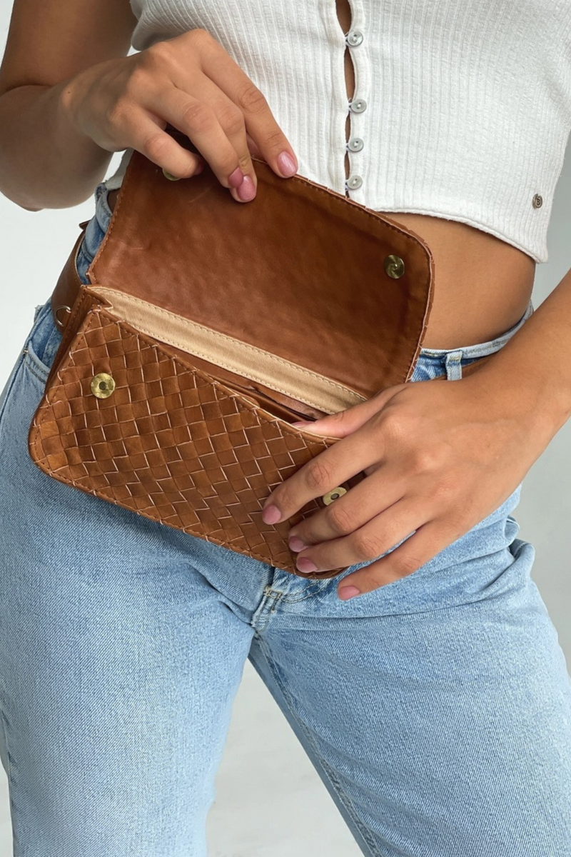 Ziggy Woven Bag - Tan