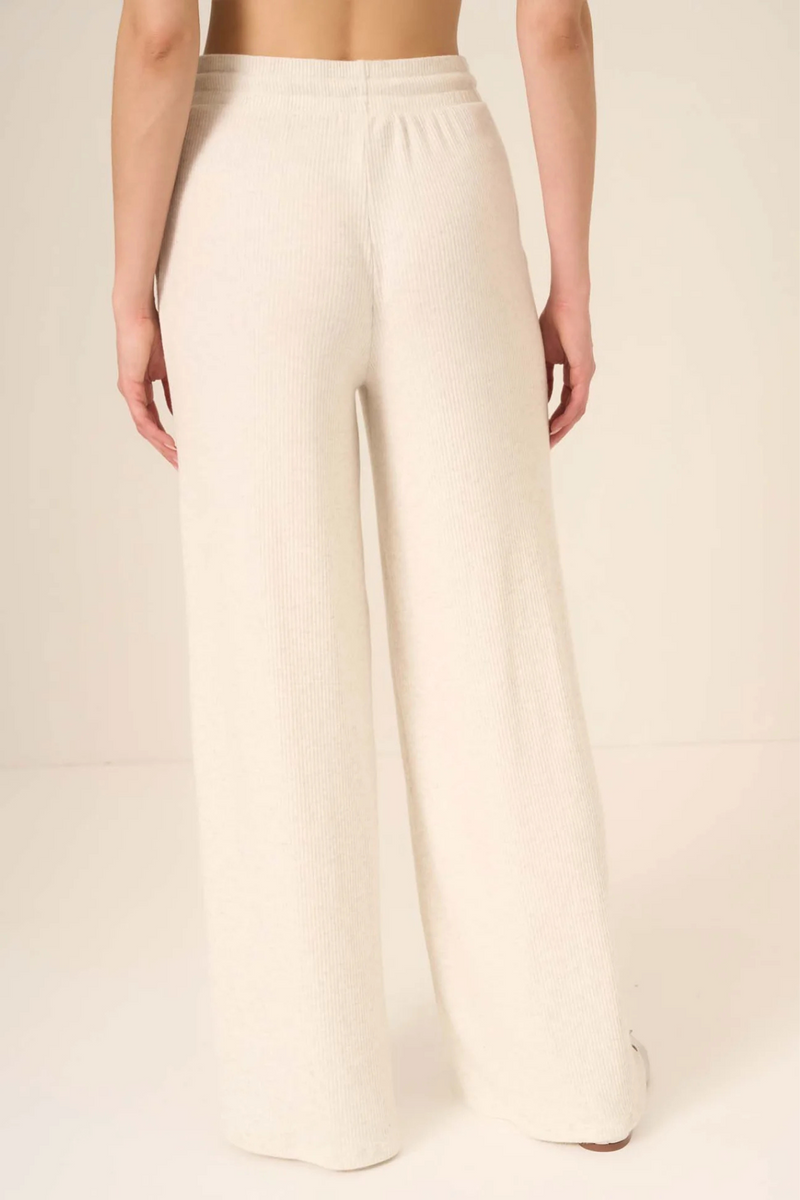 Zoey Oatmeal Brushed Rib Pant