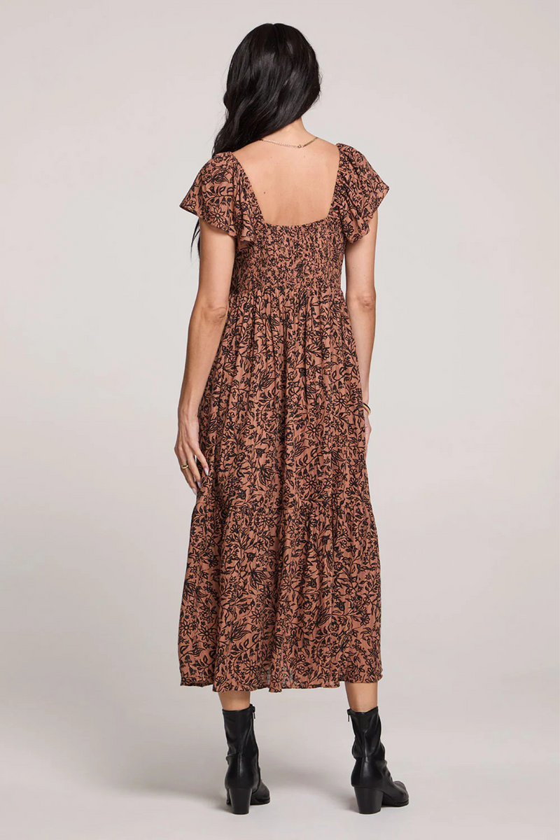 Sunraya Chestnut Maxi Dress