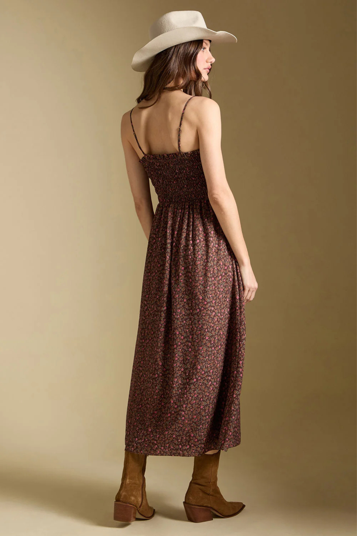 Laken Mocha Midi Dress