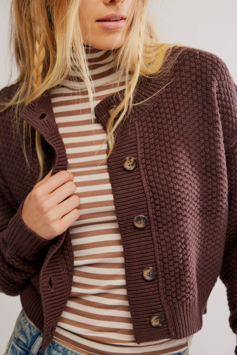 Lila Chocolate Cardi