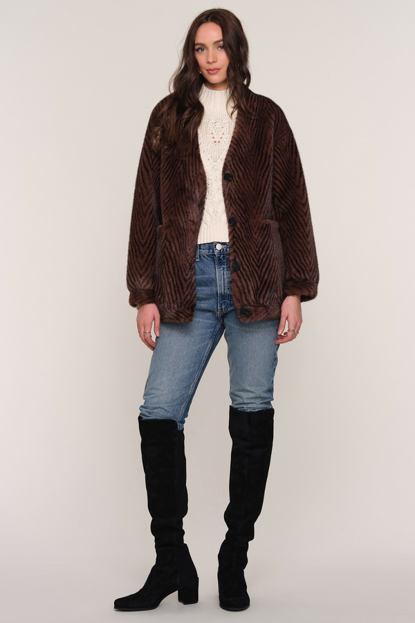 Nelsi Mink Jacket