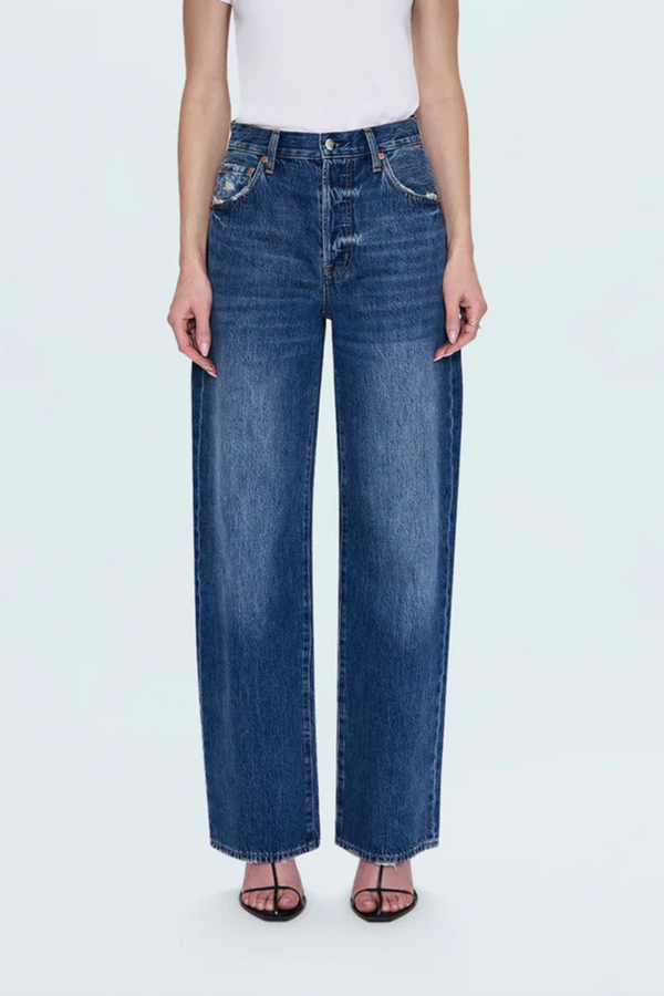 Tate Fulton High Rise Bowed Wide Leg