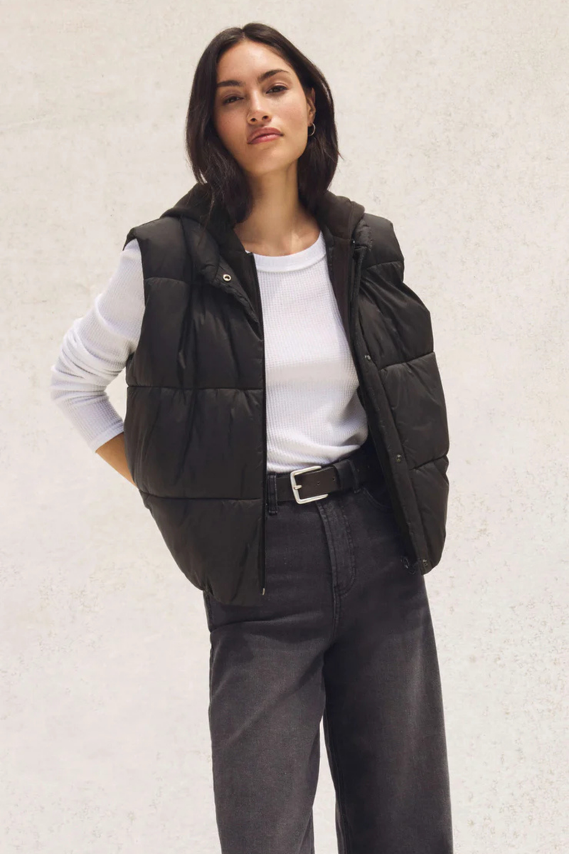 Essential Black Puffer Vest