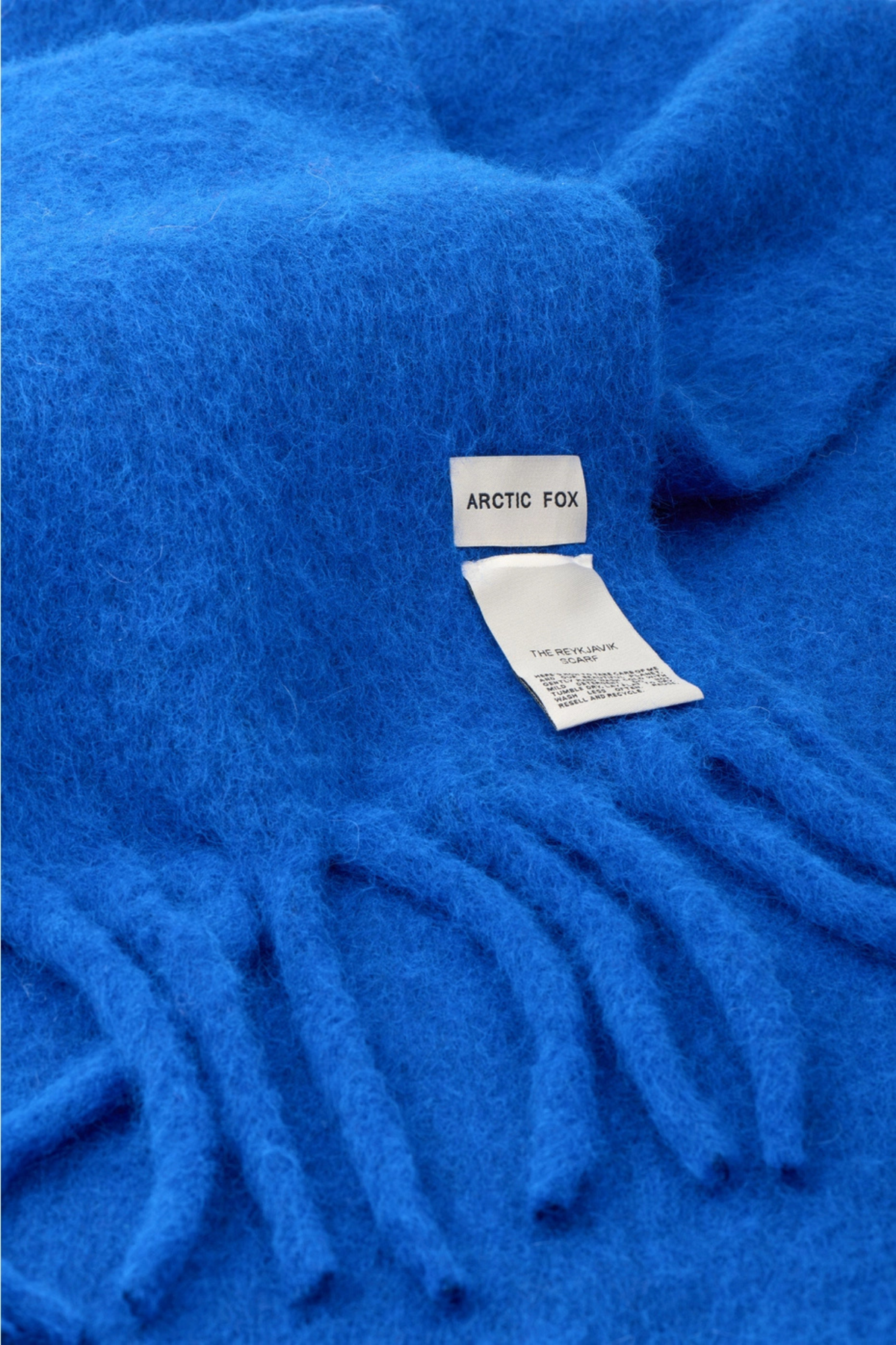 Electric Blue Wool Scarf