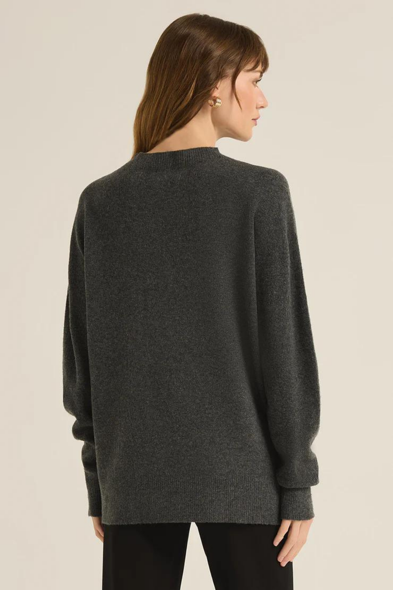 Gia Charcoal Heather Sweater