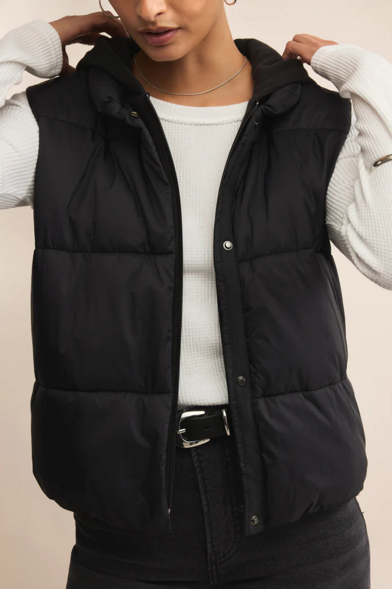 Essential Black Puffer Vest