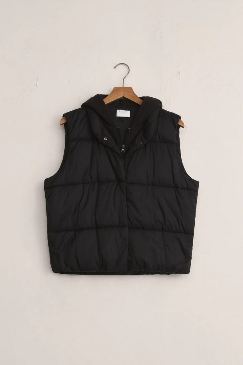 Essential Black Puffer Vest