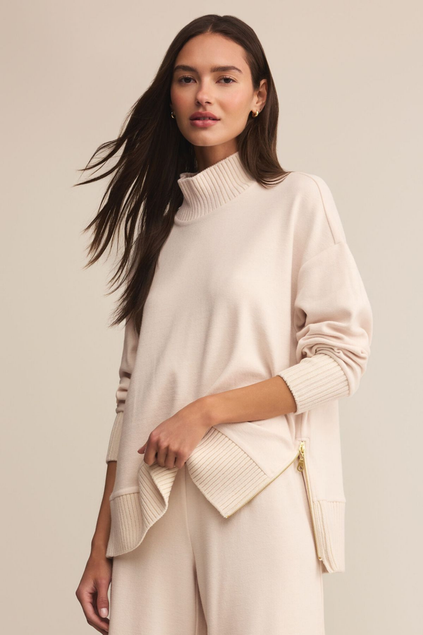 Sable Warm White Luxe Top