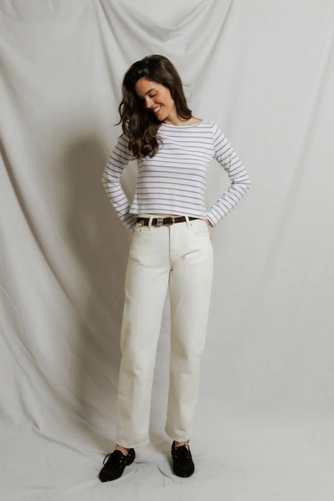 Parker Driftwood Stripe Top