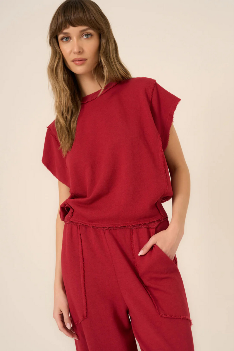 Mystic Red Currant Terry Top