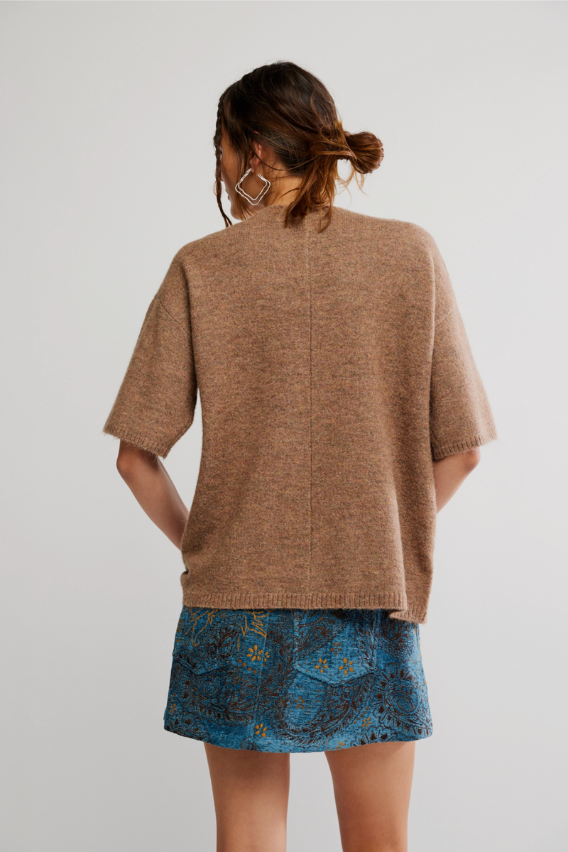 Margot Brown Melange Sweater Tee