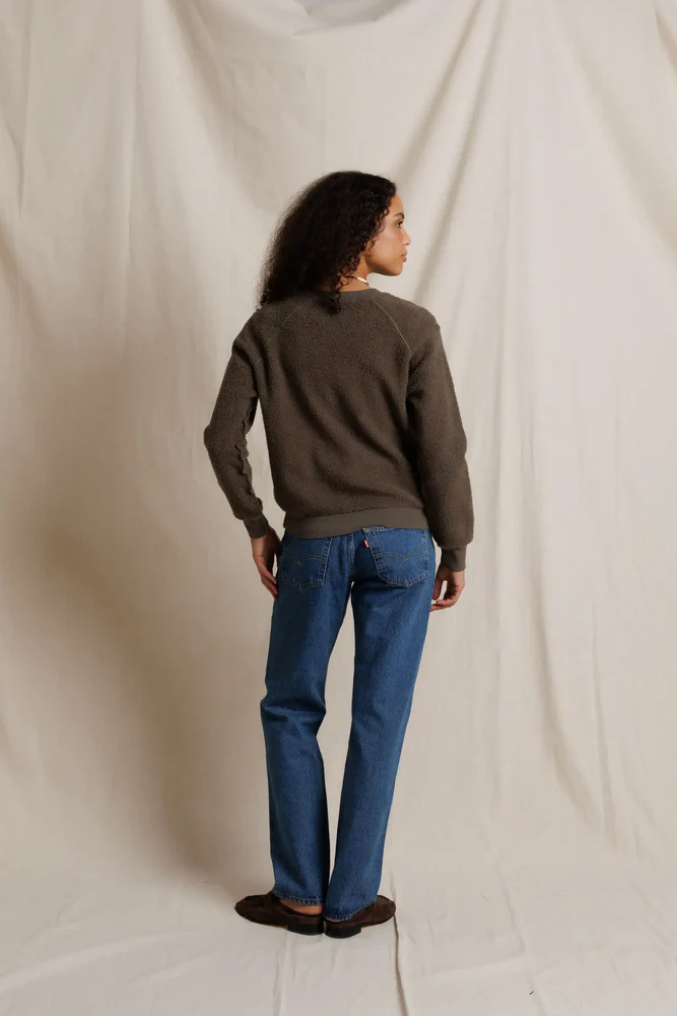 Ziggy Dark Olive Inside Out Pullover