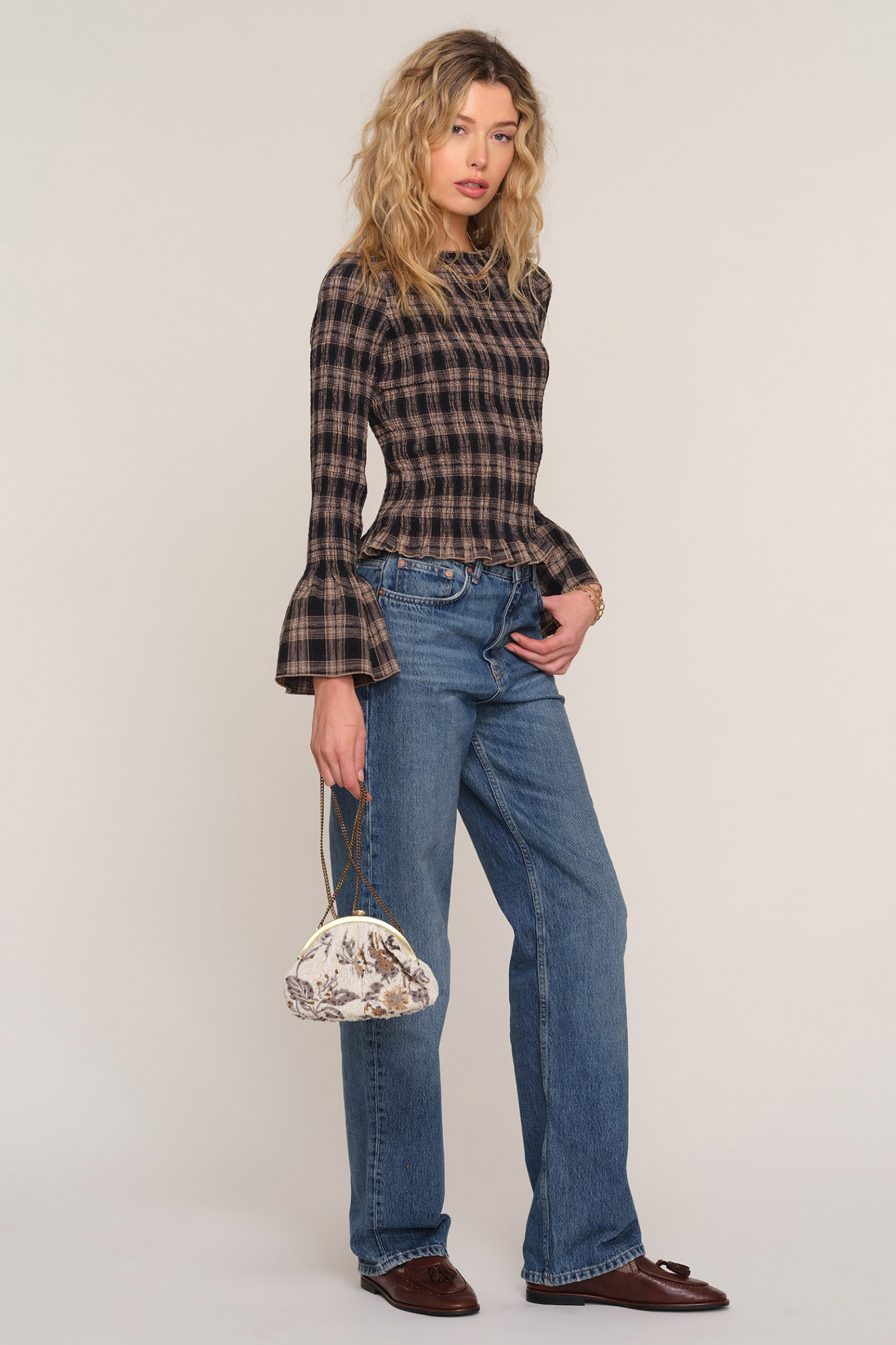 Tracy Check Top