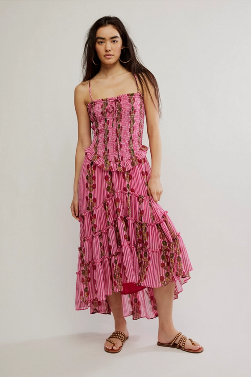 Alejandro Pink Midi Dress