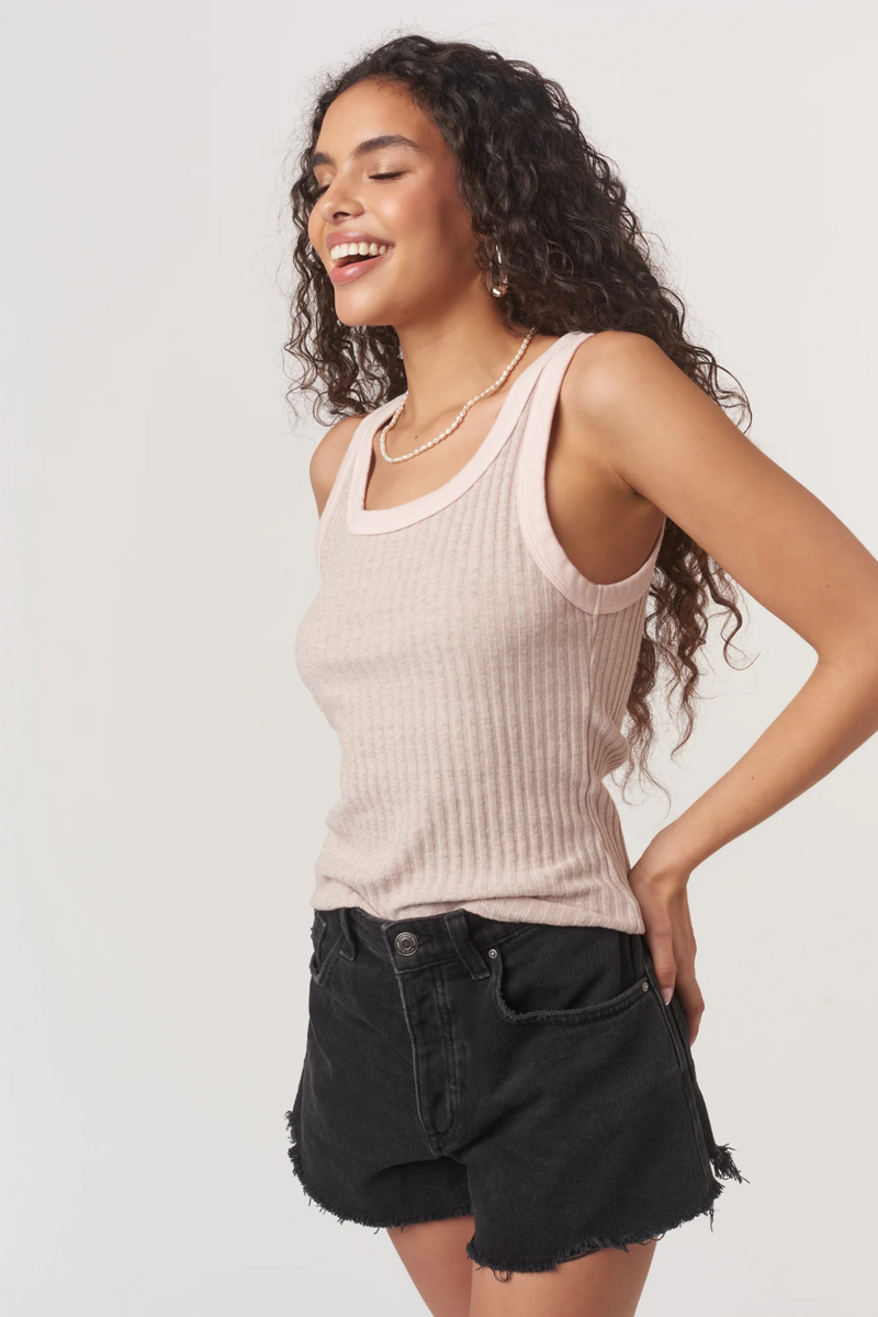 Cooper Cameo Rose Rib Tank