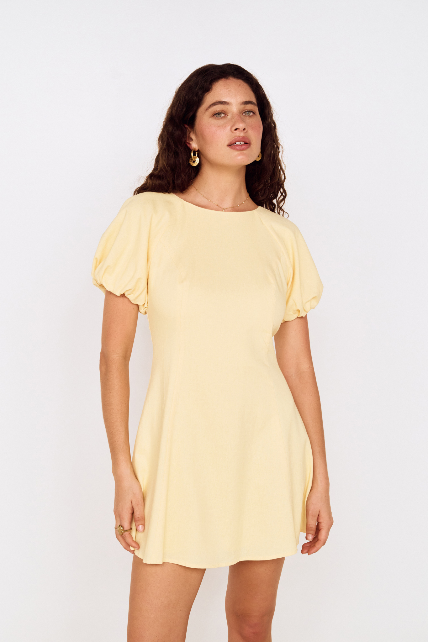 Grazia Butter Yellow Mini Dress
