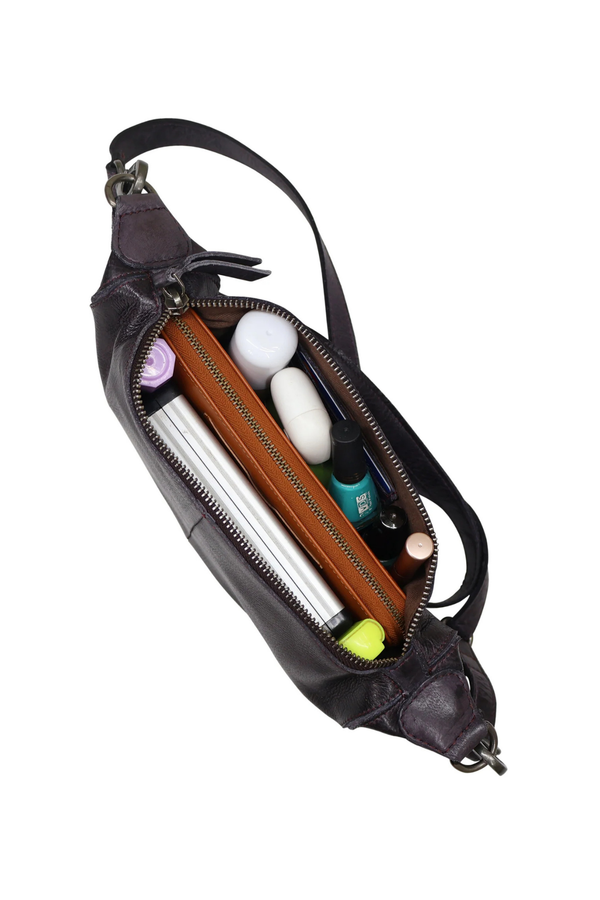 Crosby Brown Leather Sling Bag