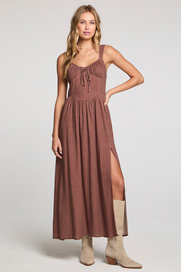 Hayley Mocha Midi Dress
