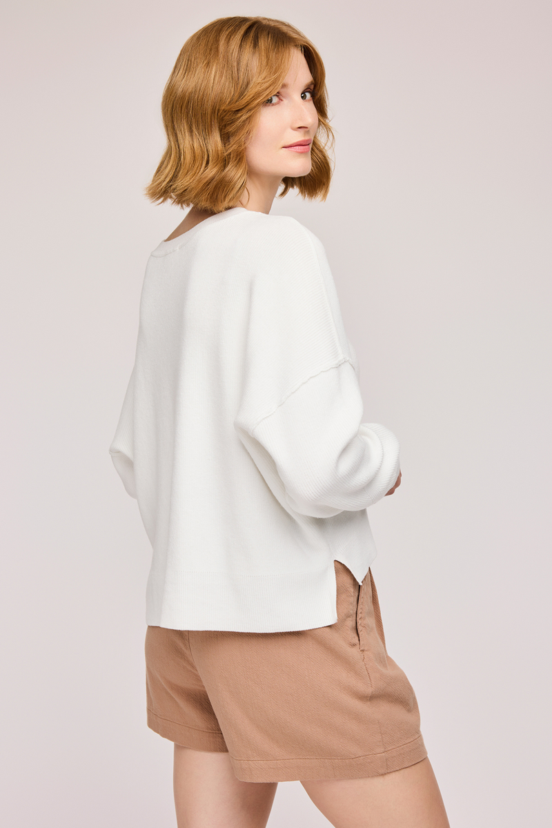 Echo White Pullover