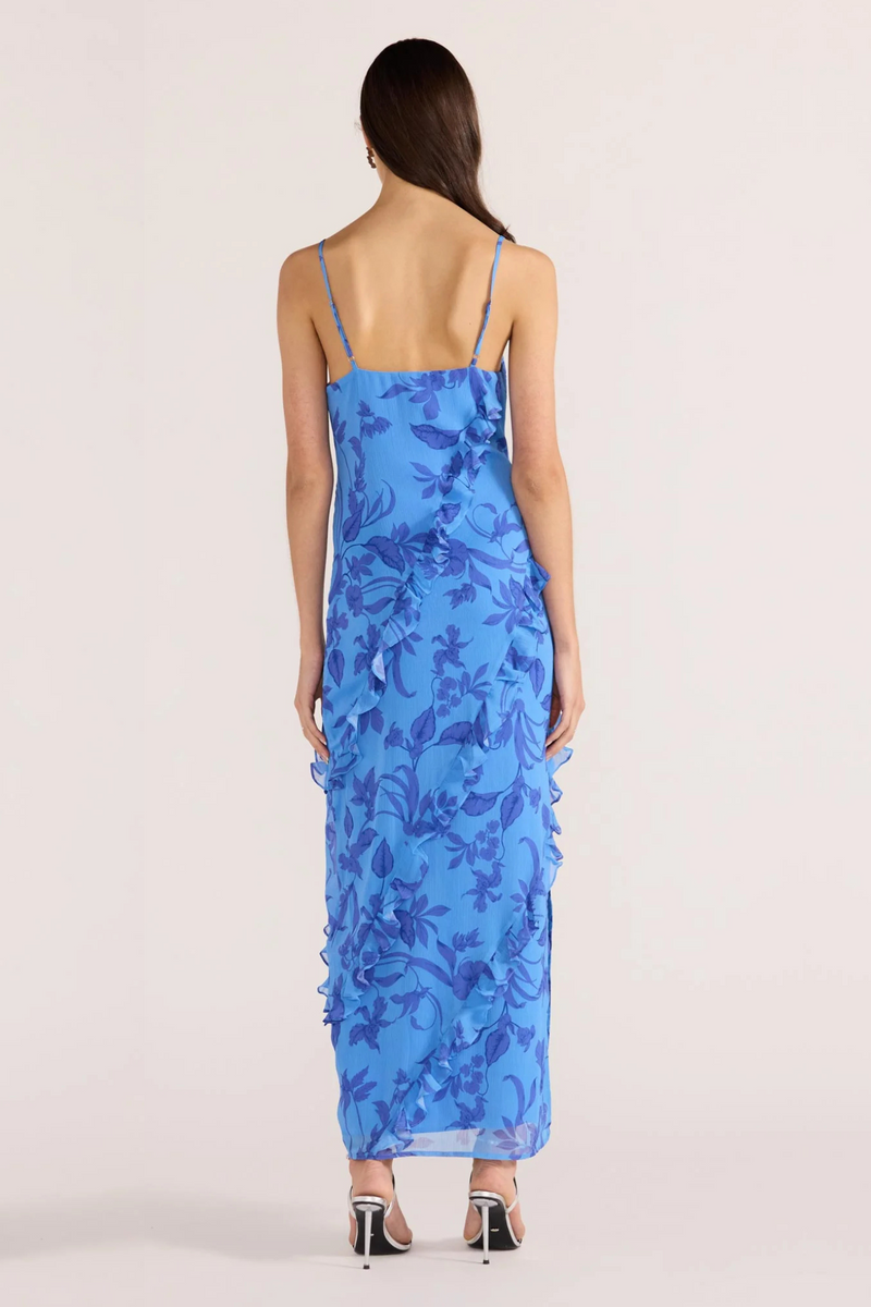 Jeanne Blue Floral Maxi Dress