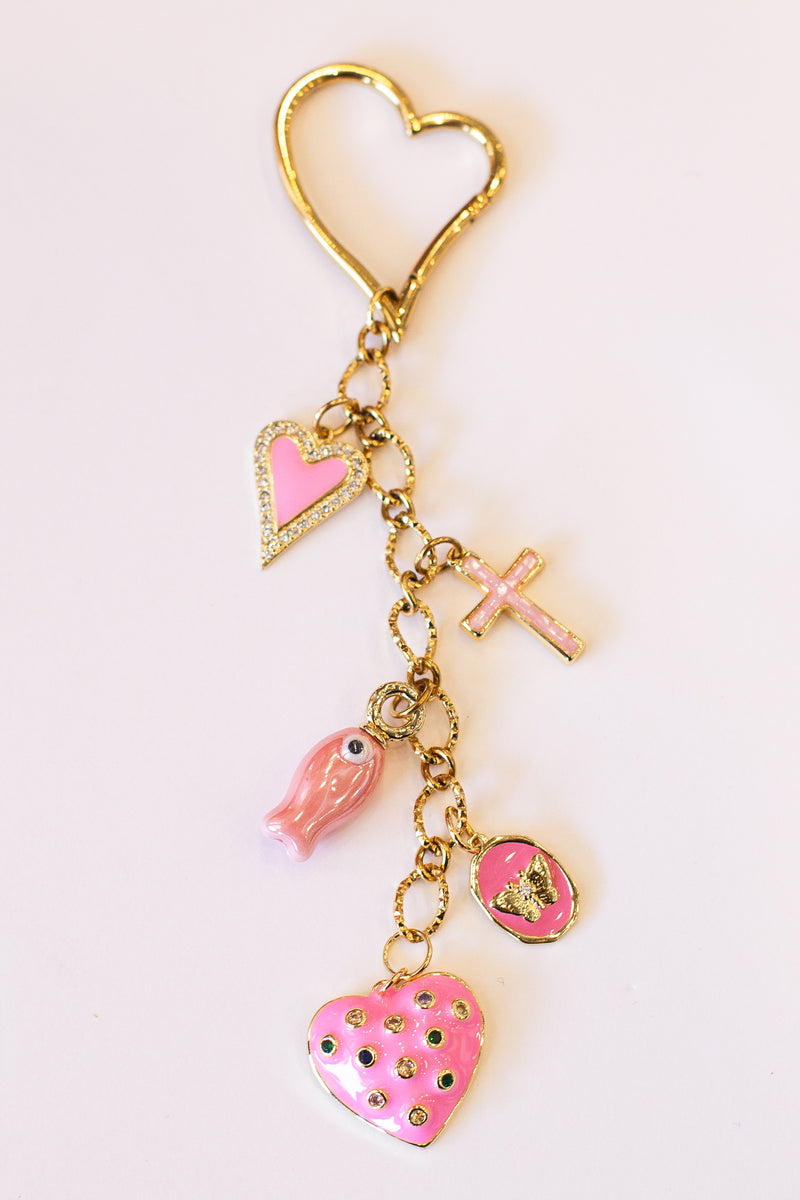 Pink Charmie Keychain