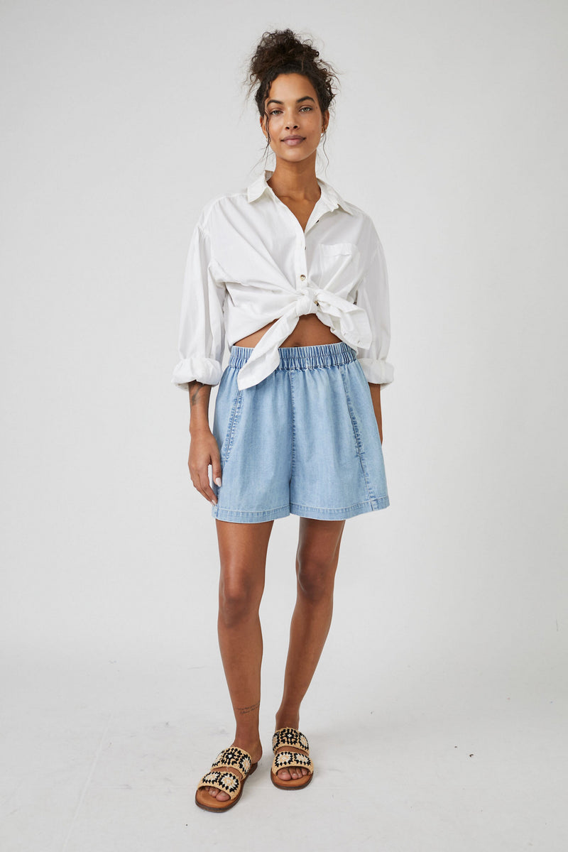 Get Free Chambray Pull On Short