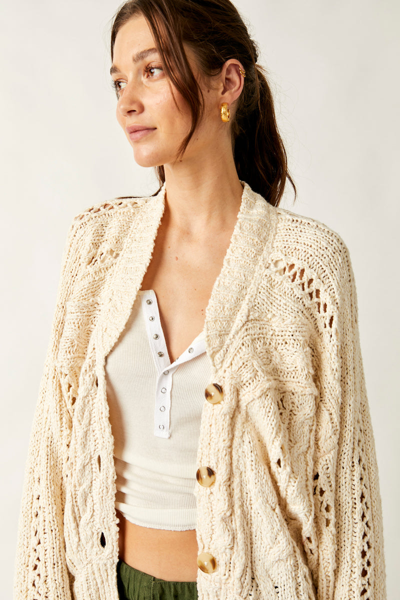 Cable Ivory Cardi
