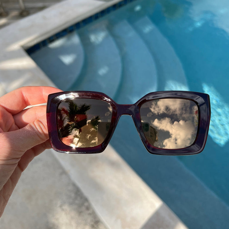 Coco Burgundy Sunglasses