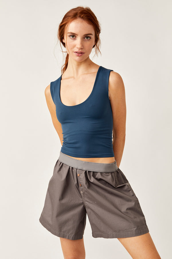 Clean Lines Muscle Cami / Navy