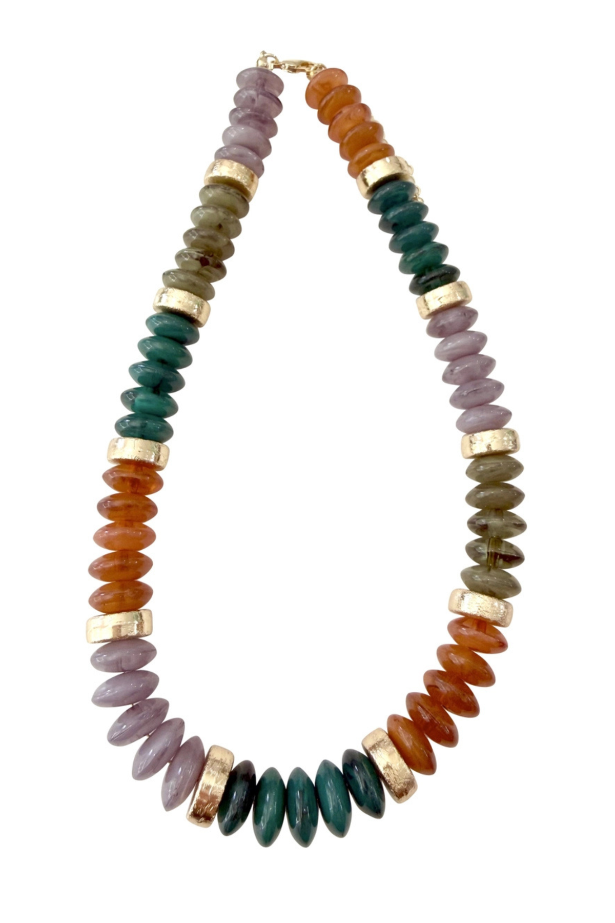 Calloway Forest Beaded Disc Necklace
