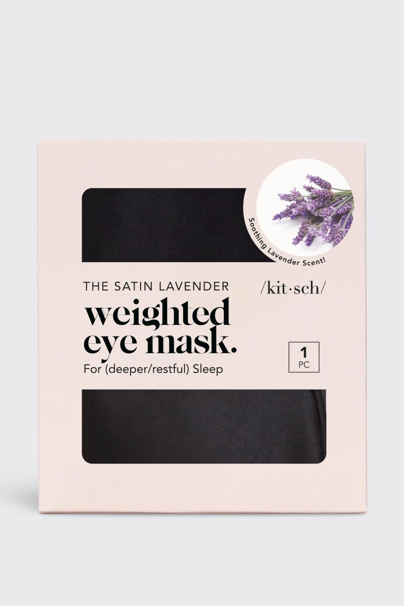 Lavender Satin Weighted Eye Mask