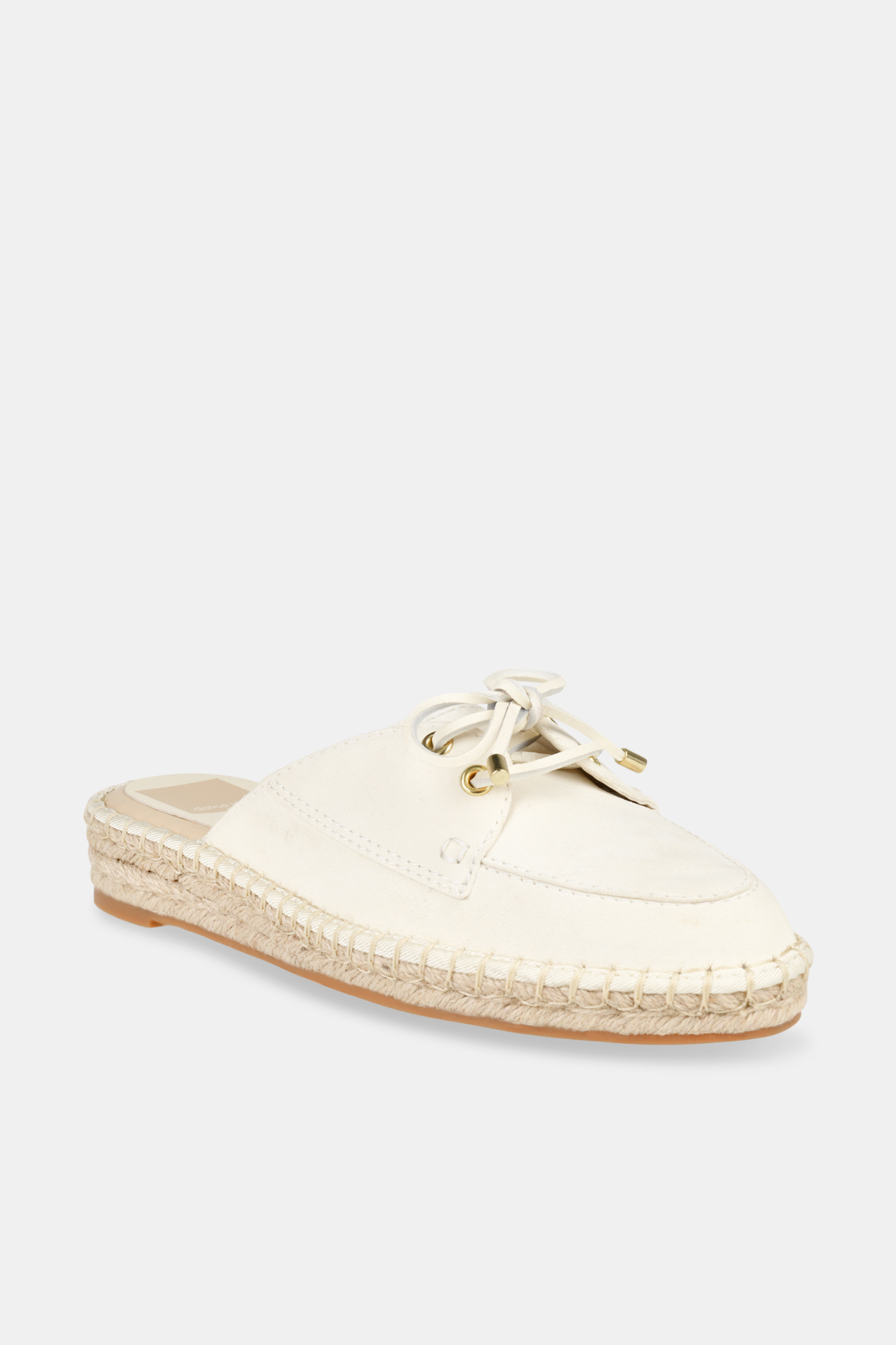Hatie Off White Leather Flats