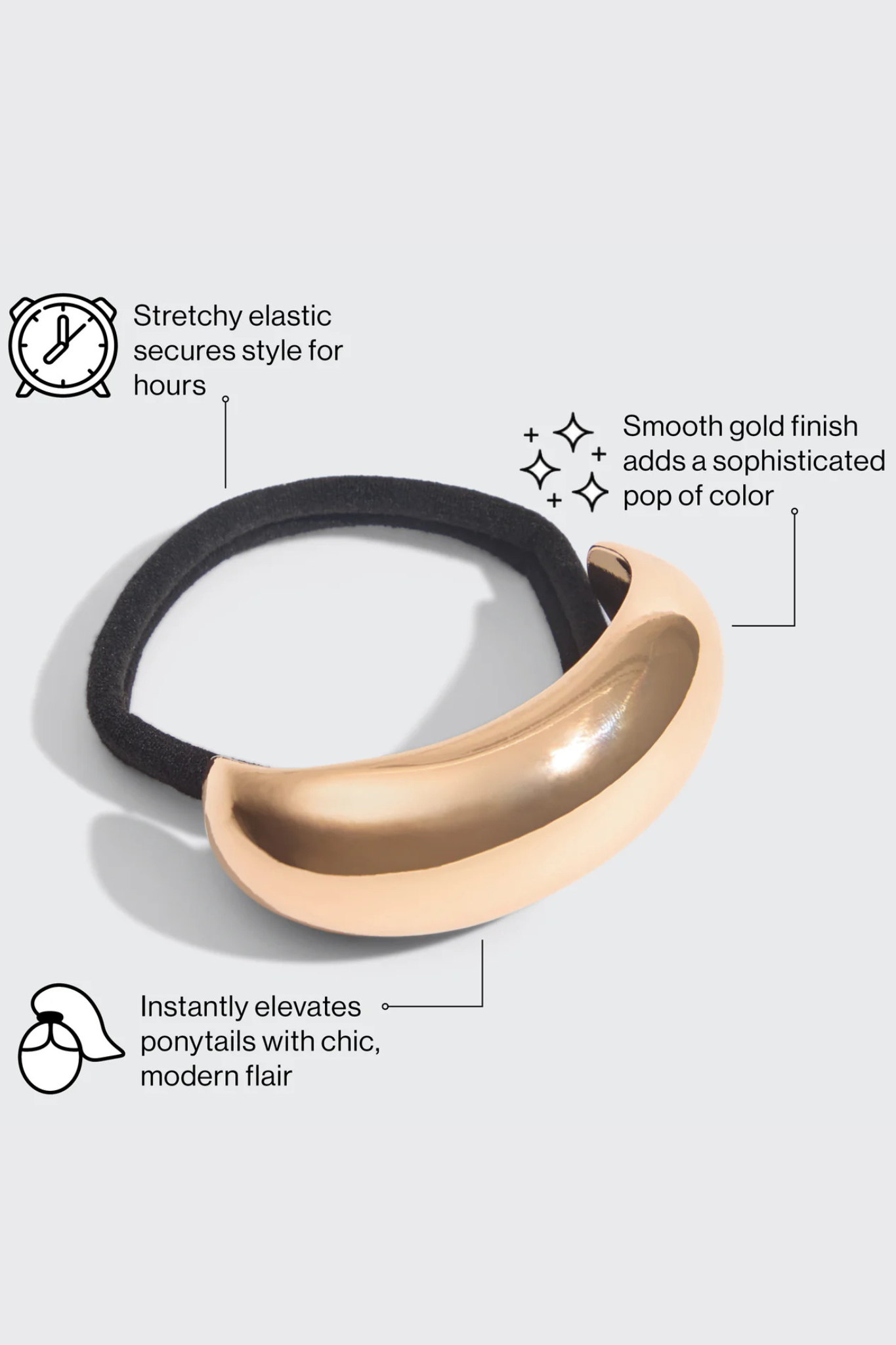 Medium Gold Metal Cloud Cuff
