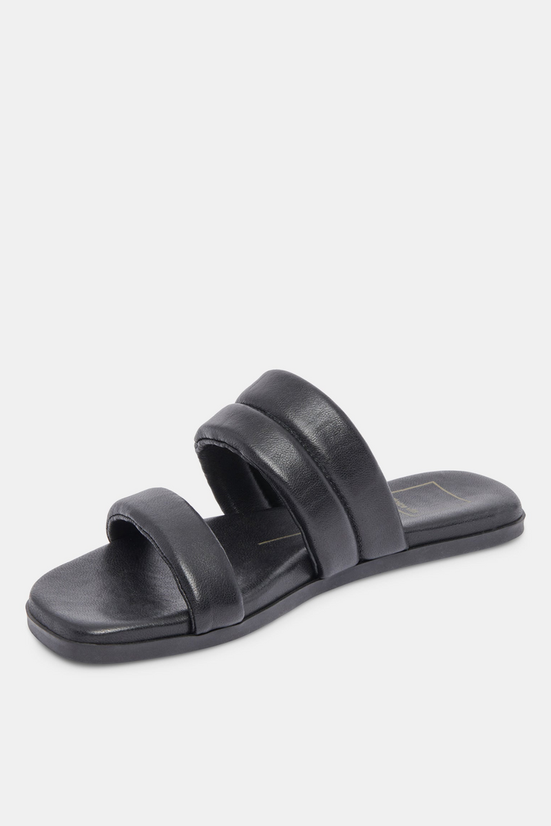 Adore Black Leather Sandal