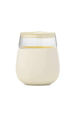 Cream Porter Glass Cup