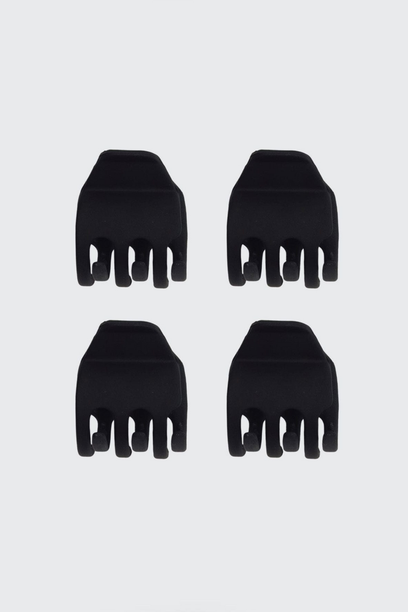 Black Mini Claw Clips(4pc)