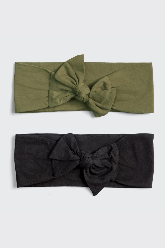 Moss Cotton Adjustable Headband (2pc) – Lily + Sparrow Boutique