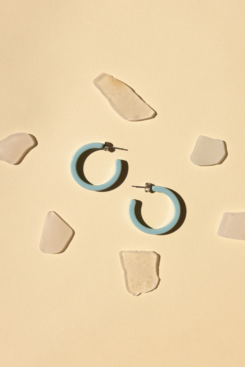 Sol Turquoise Hoops
