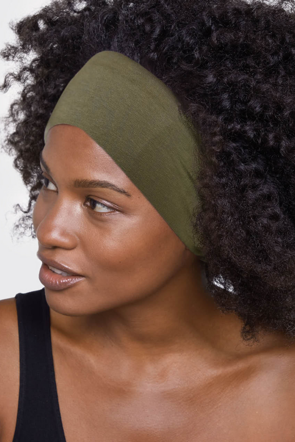 Moss Cotton Adjustable Headband (2pc)