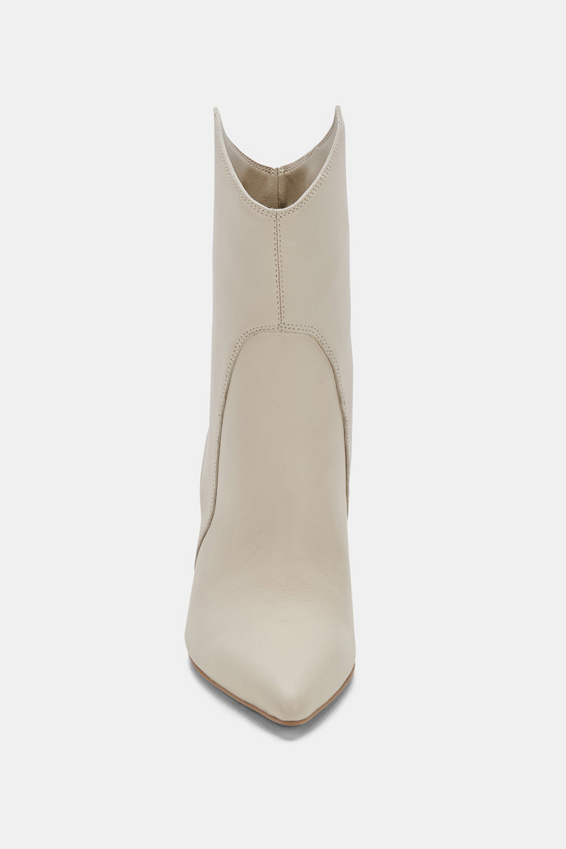 Nestly Ivory Leather Bootie