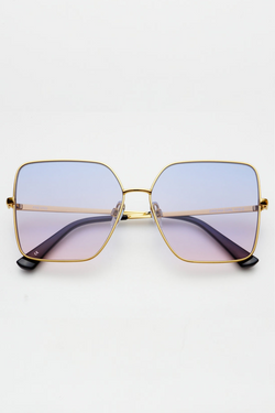 Dream Girl Gold/Blue Pink Sunglasses