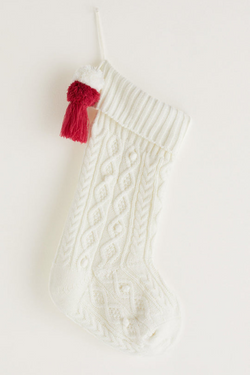 Vanilla Ice Pom Stocking