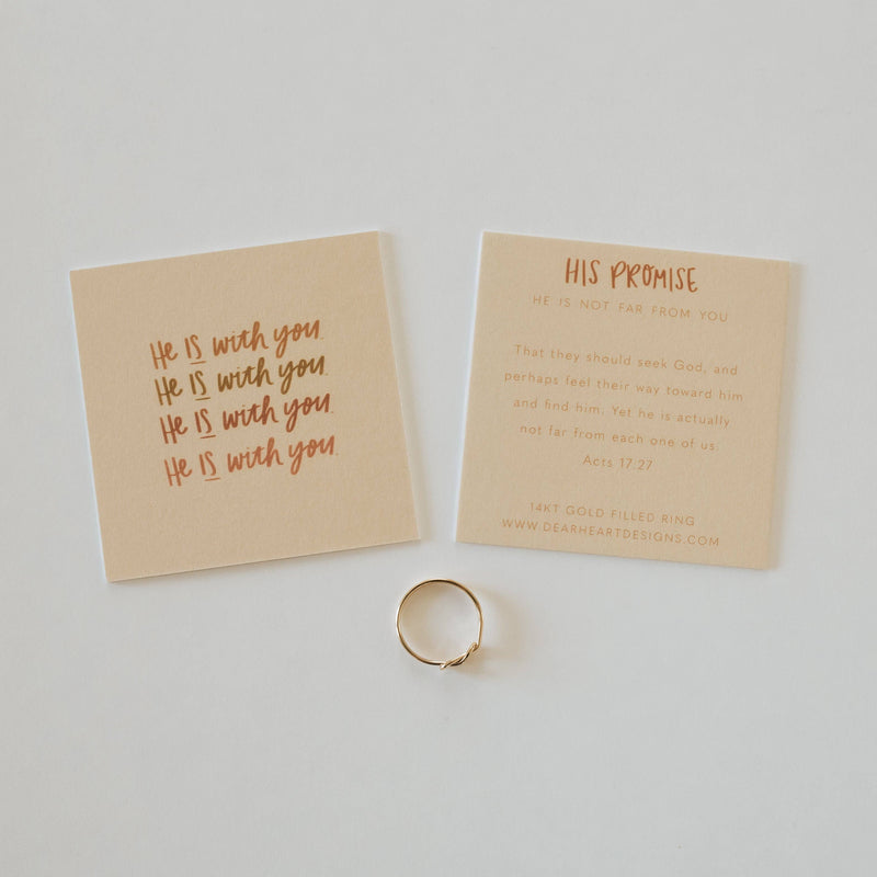 He Is Not Far From You Ring
